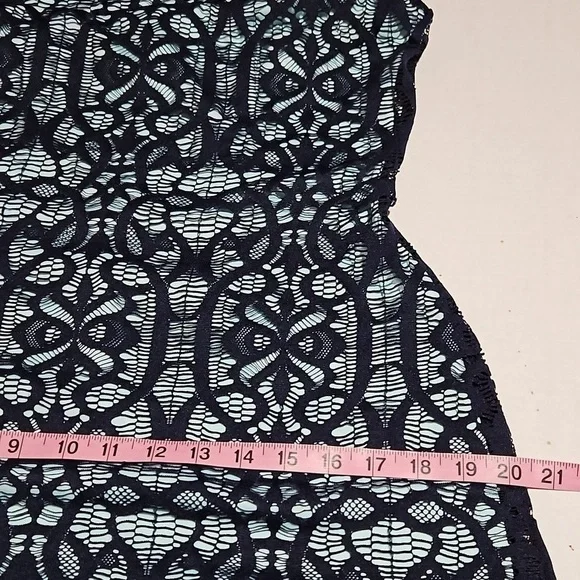 Covington | Blue and Aqua  Lace A-line Dress - Picture 8 of 10